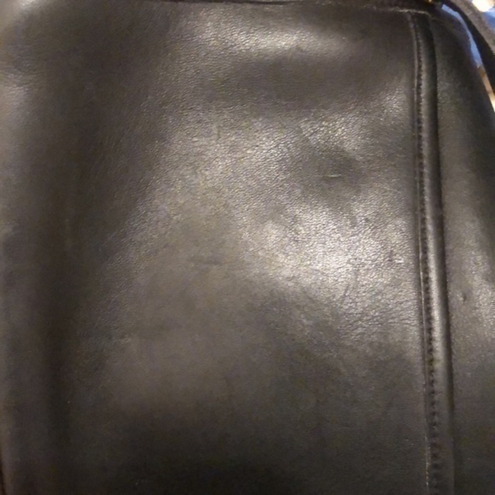 Coach vintage ridgefield black leather shoulder bag #9812 - Picture 13 of 14